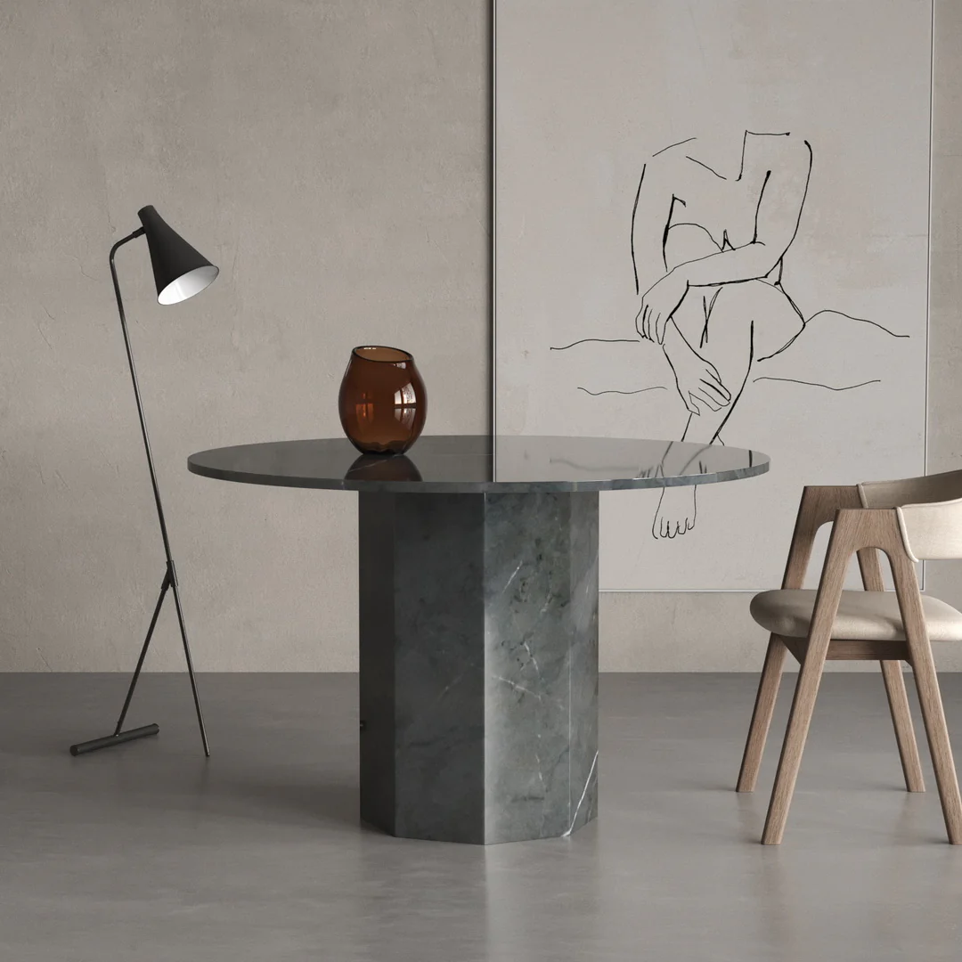 Octagon Marmor Esstisch - Image 19
